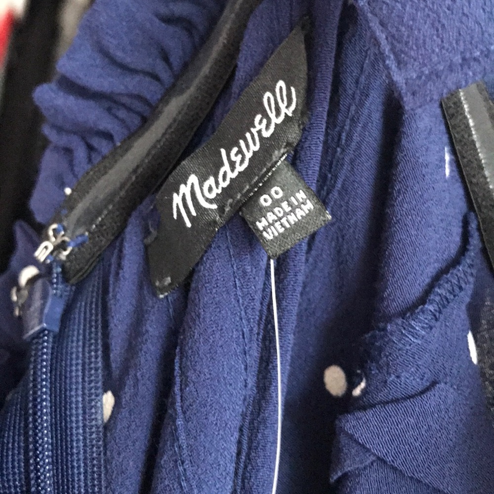 Madewell Polka Dot Jumpsuit, Nwt Missing Button - image 8